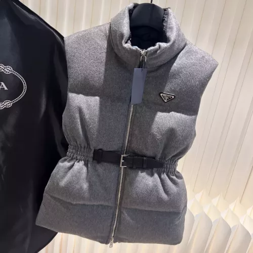 Cheap Prada Down Feather Coat Sleeveless For Women #1374571, $$170.00 USD On Prada Down Feather Coat