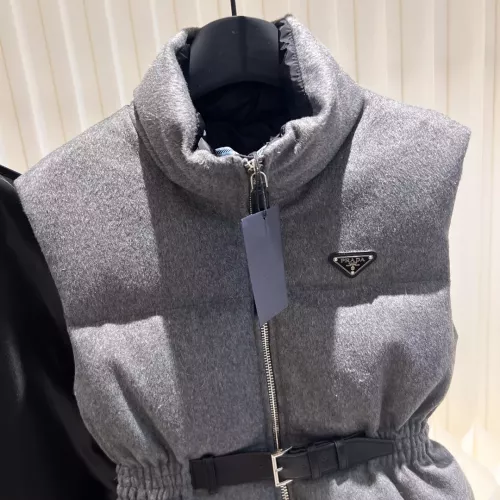 Replica Prada Down Feather Coat Sleeveless For Women #1374571 $170.00 USD for Wholesale