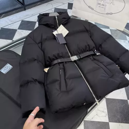 Replica Prada Down Feather Coat Long Sleeved For Women #1374575 $225.00 USD for Wholesale