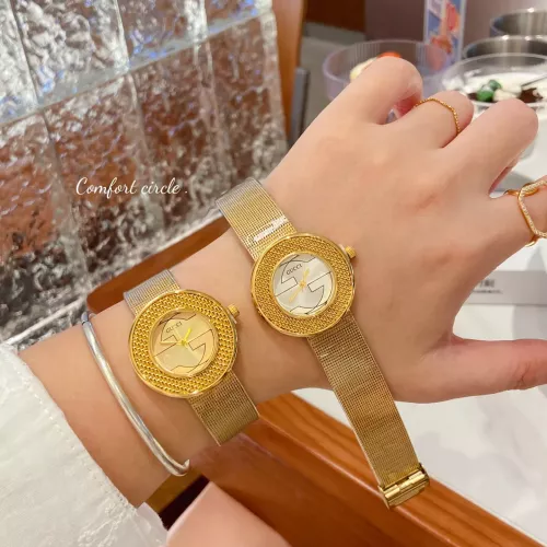 Replica Gucci Watches In Gold #1374602 $29.00 USD for Wholesale