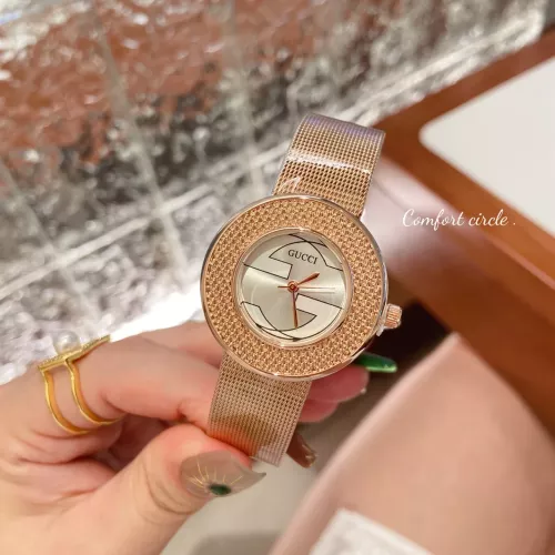 Cheap Gucci Watches In Rose Gold #1374608, $$29.00 USD On Gucci Watches