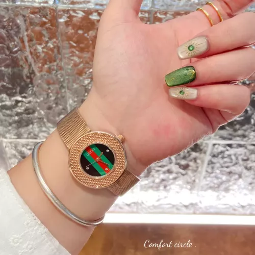 Replica Gucci Watches In Rose Gold #1374609 $29.00 USD for Wholesale
