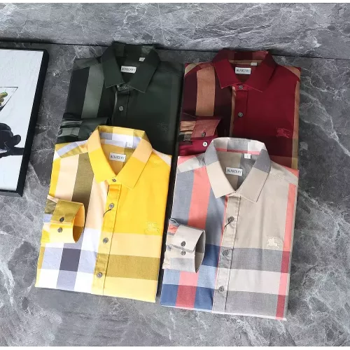 Replica Burberry Shirts Long Sleeved For Men #1374620 $38.00 USD for Wholesale