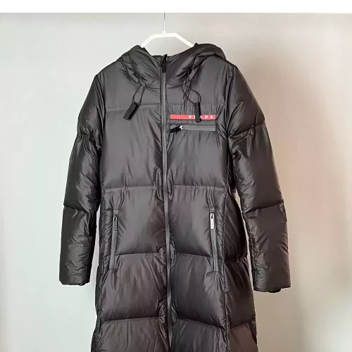 Replica Prada Down Feather Coat Long Sleeved For Women #1374726 $175.00 USD for Wholesale