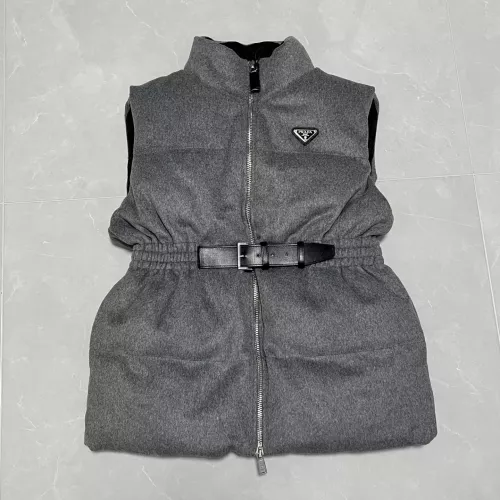 Cheap Prada Down Feather Coat Sleeveless For Women #1374766, $$170.00 USD On Prada Down Feather Coat