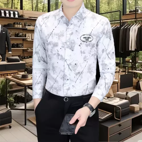 Cheap Prada Shirts Long Sleeved For Men #1374897, $$56.00 USD On Prada Shirts