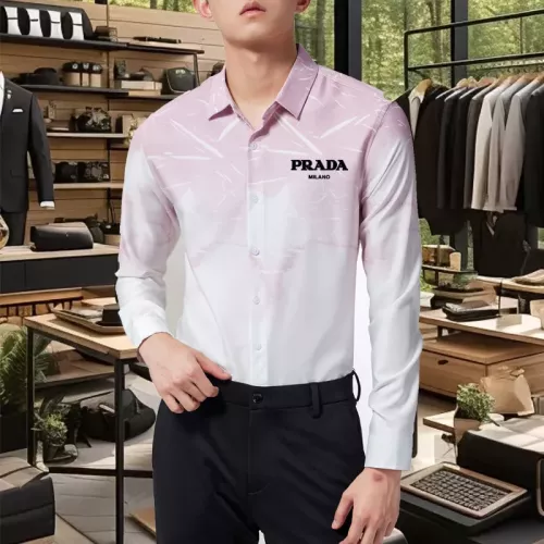 Cheap Prada Shirts Long Sleeved For Men #1374899, $$56.00 USD On Prada Shirts