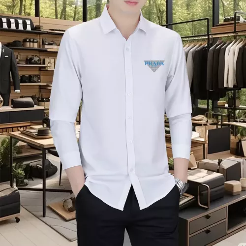 Cheap Prada Shirts Long Sleeved For Men #1374904, $$56.00 USD On Prada Shirts
