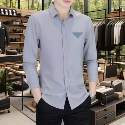 Cheap Prada Shirts Long Sleeved For Men #1374905, $$56.00 USD On Prada Shirts