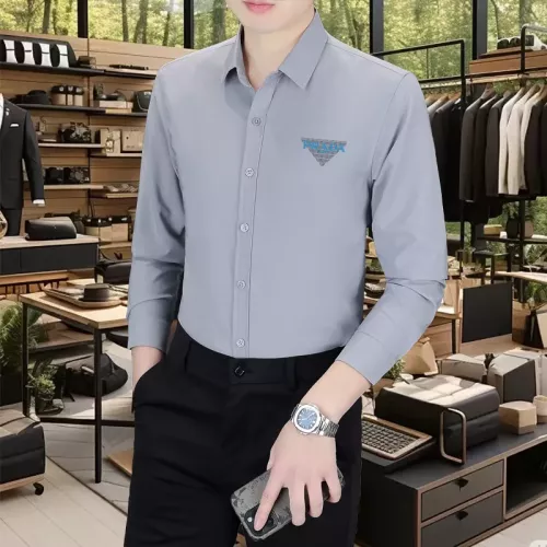 Replica Prada Shirts Long Sleeved For Men #1374905 $56.00 USD for Wholesale
