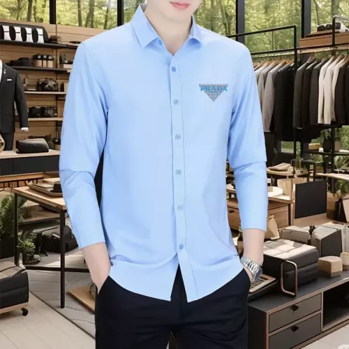 Cheap Prada Shirts Long Sleeved For Men #1374906, $$56.00 USD On Prada Shirts