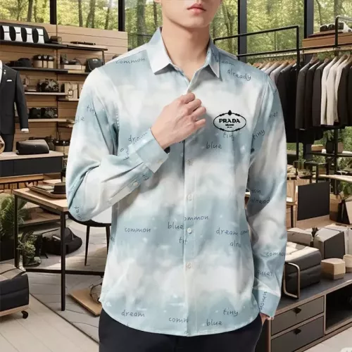 Cheap Prada Shirts Long Sleeved For Men #1374908, $$56.00 USD On Prada Shirts