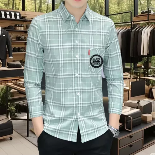 Cheap Armani Shirts Long Sleeved For Men #1374931, $$56.00 USD On Armani Shirts