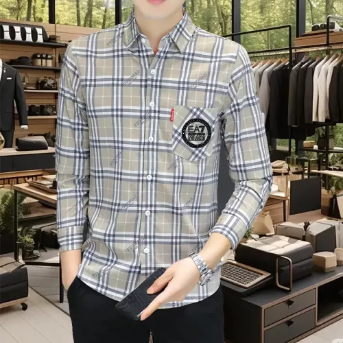Cheap Armani Shirts Long Sleeved For Men #1374932, $$56.00 USD On Armani Shirts