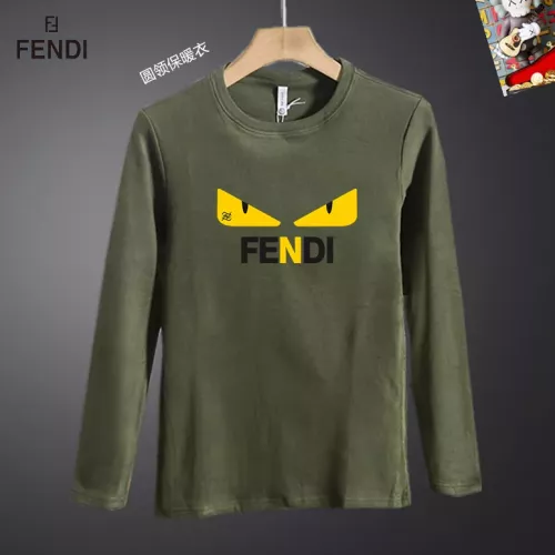 Cheap Fendi T-Shirts Long Sleeved For Men #1375533, $$40.00 USD On Fendi T-Shirts