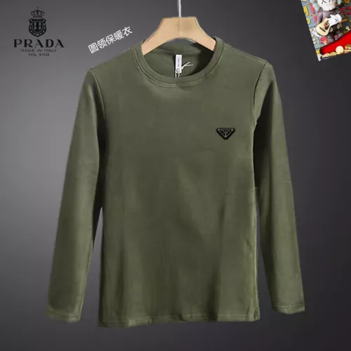Cheap Prada T-Shirts Long Sleeved For Men #1375563, $$40.00 USD On Prada T-Shirts