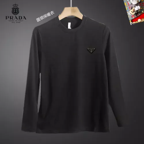 Cheap Prada T-Shirts Long Sleeved For Men #1375564, $$40.00 USD On Prada T-Shirts