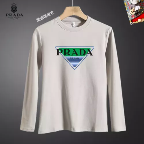 Cheap Prada T-Shirts Long Sleeved For Men #1375581, $$40.00 USD On Prada T-Shirts