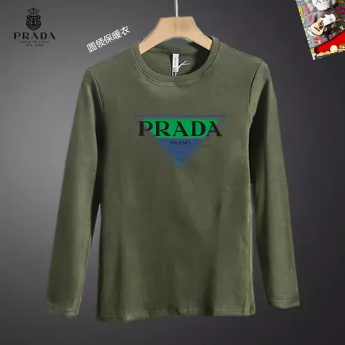 Cheap Prada T-Shirts Long Sleeved For Men #1375583, $$40.00 USD On Prada T-Shirts
