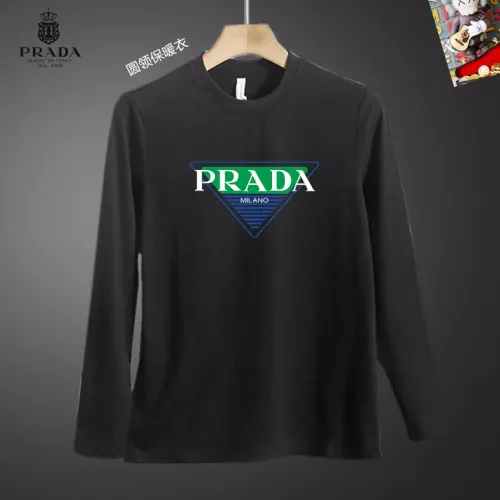 Cheap Prada T-Shirts Long Sleeved For Men #1375584, $$40.00 USD On Prada T-Shirts