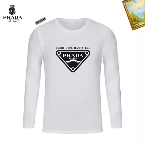 Cheap Prada T-Shirts Long Sleeved For Unisex #1375953, $$34.00 USD On Prada T-Shirts