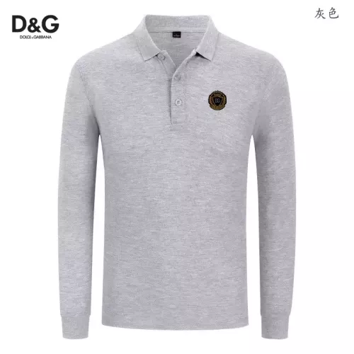 Cheap Dolce &amp; Gabbana D&amp;G T-Shirts Long Sleeved For Men #1376043, $$40.00 USD On Dolce &amp; Gabbana D&amp;G T-Shirts