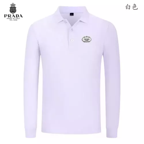 Cheap Prada T-Shirts Long Sleeved For Men #1376064, $$40.00 USD On Prada T-Shirts