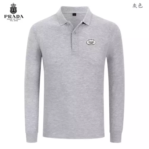 Cheap Prada T-Shirts Long Sleeved For Men #1376065, $$40.00 USD On Prada T-Shirts