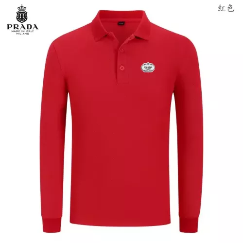 Cheap Prada T-Shirts Long Sleeved For Men #1376066, $$40.00 USD On Prada T-Shirts