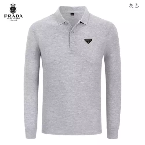 Cheap Prada T-Shirts Long Sleeved For Men #1376087, $$40.00 USD On Prada T-Shirts