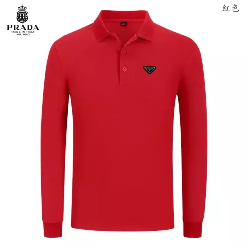Cheap Prada T-Shirts Long Sleeved For Men #1376088, $$40.00 USD On Prada T-Shirts