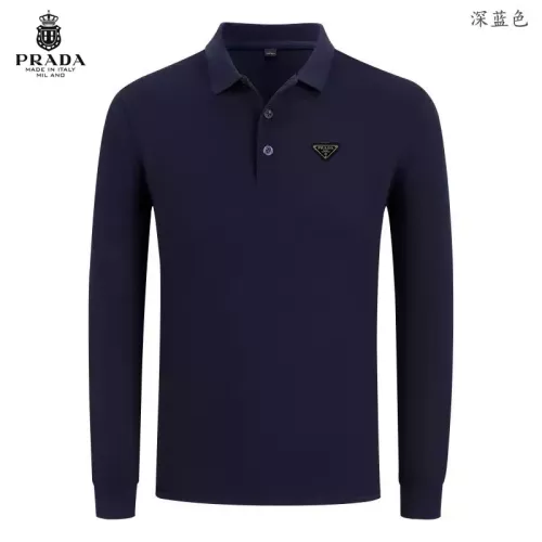 Cheap Prada T-Shirts Long Sleeved For Men #1376090, $$40.00 USD On Prada T-Shirts