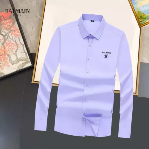 Cheap Balmain Shirts Long Sleeved For Unisex #1376124, $$40.00 USD On Balmain Shirts