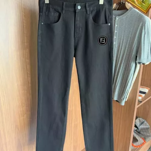 Replica Fendi Jeans For Men #1376333 $48.00 USD for Wholesale