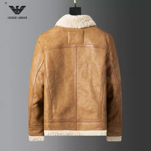Replica Armani Jackets Long Sleeved For Men #1376406 $128.00 USD for Wholesale