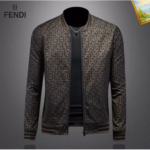 Replica Fendi Jackets Long Sleeved For Men #1376422 $82.00 USD for Wholesale