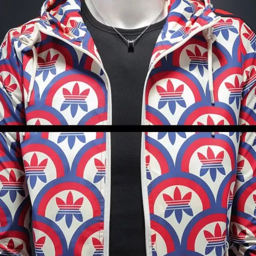 Replica Adidas Jackets Long Sleeved For Men #1376438 $82.00 USD for Wholesale