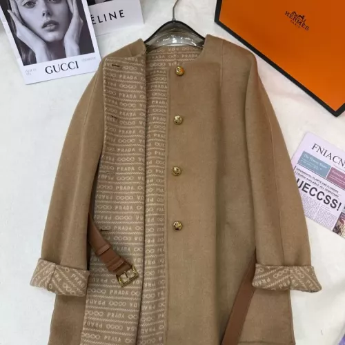 Replica Prada Coat Long Sleeved For Women #1376600 $350.41 USD for Wholesale
