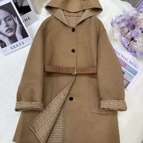 Cheap Prada Coat Long Sleeved For Women #1376602, $$350.41 USD On Prada Coat