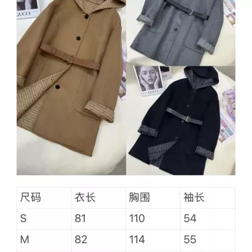 Replica Prada Coat Long Sleeved For Women #1376602 $350.41 USD for Wholesale