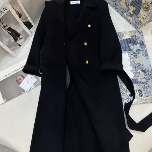 Replica Christian Dior Coat Long Sleeved For Women #1376605 $343.80 USD for Wholesale