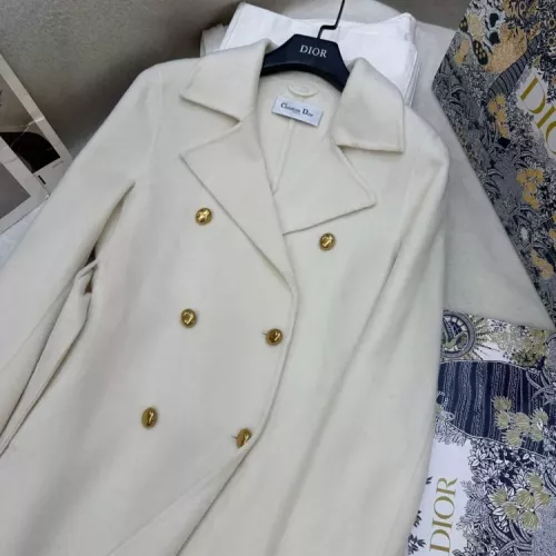 Replica Christian Dior Coat Long Sleeved For Women #1376606 $343.80 USD for Wholesale
