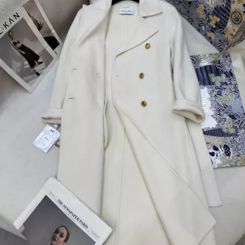 Replica Christian Dior Coat Long Sleeved For Women #1376606 $343.80 USD for Wholesale