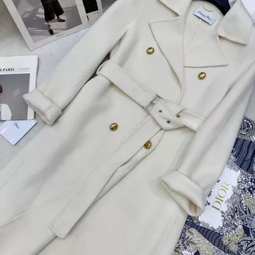 Replica Christian Dior Coat Long Sleeved For Women #1376606 $343.80 USD for Wholesale