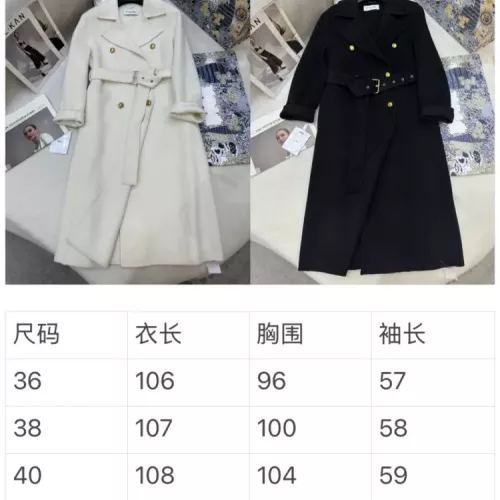 Replica Christian Dior Coat Long Sleeved For Women #1376606 $343.80 USD for Wholesale