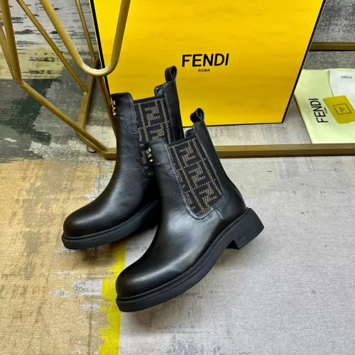 Replica Fendi Fashion Boots For Women #1376613 $115.00 USD for Wholesale