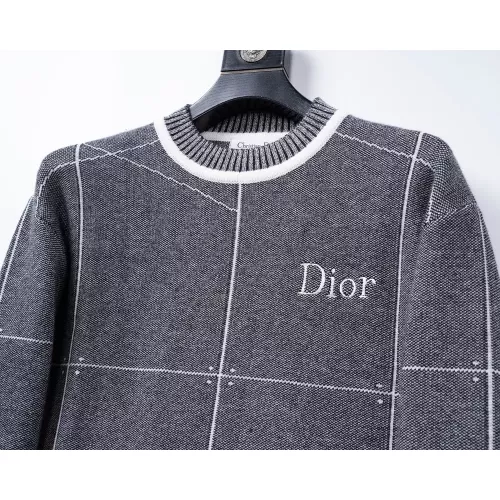 Replica Christian Dior Sweaters Long Sleeved For Men #1376667 $45.00 USD for Wholesale