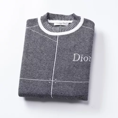 Replica Christian Dior Sweaters Long Sleeved For Men #1376667 $45.00 USD for Wholesale