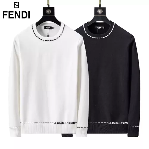 Replica Fendi Sweaters Long Sleeved For Men #1376672 $45.00 USD for Wholesale