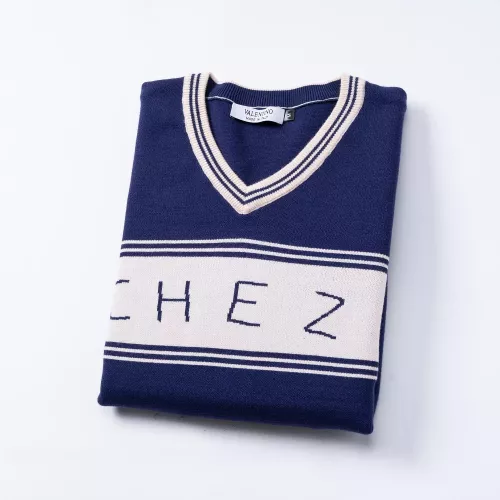 Replica Valentino Sweaters Long Sleeved For Men #1376676 $45.00 USD for Wholesale